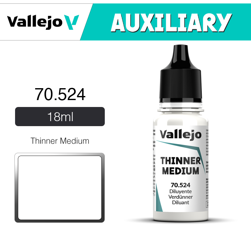 Vallejo Auxiliary _ 70524 _ 18ml _ Thinner Medium