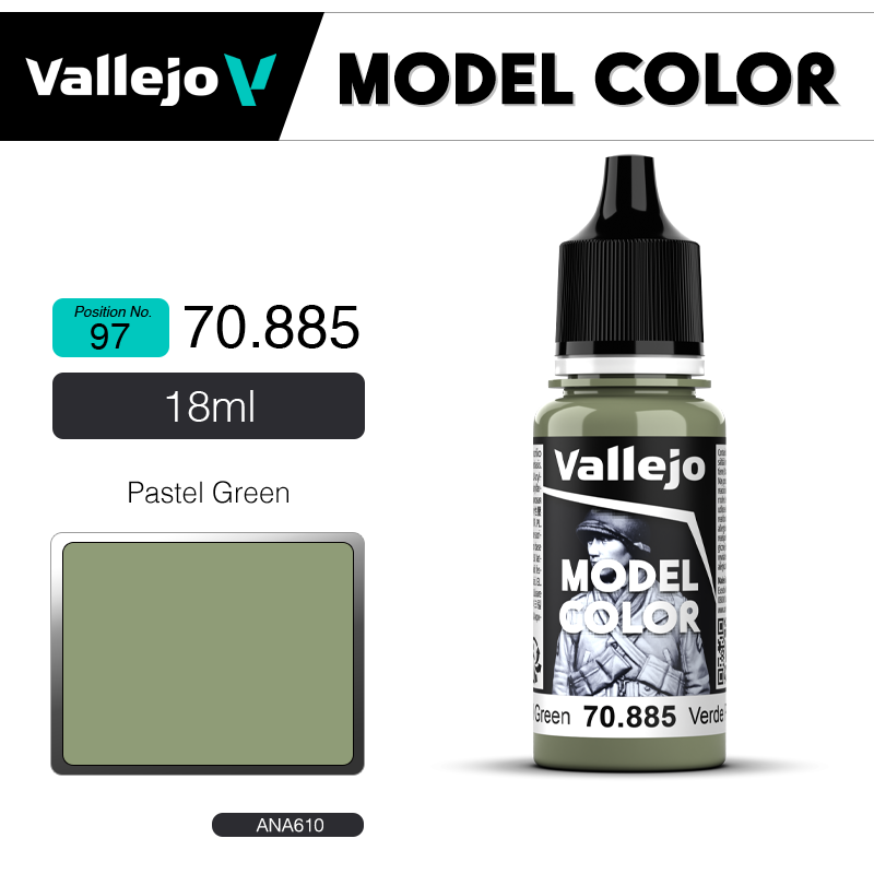 Vallejo Model Color _ [097] 70885 _  Pastel Green