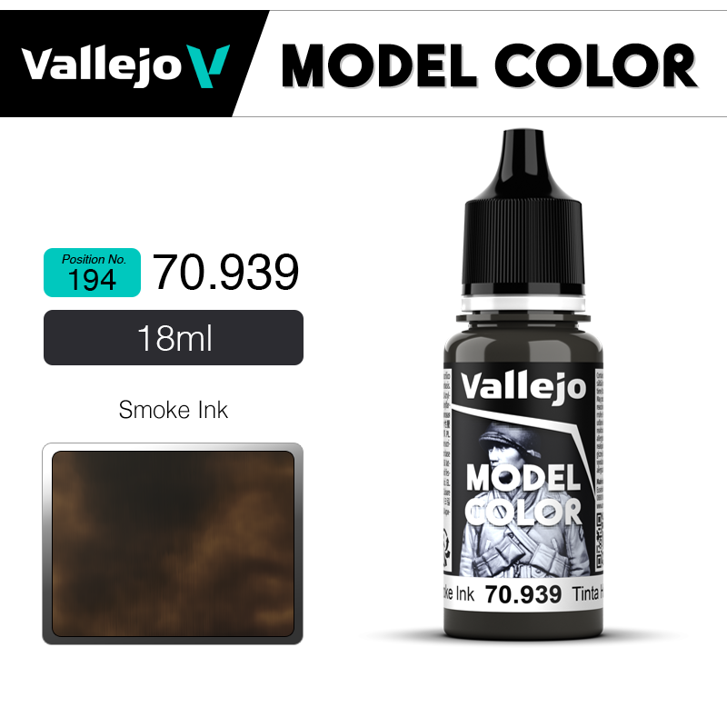 Vallejo Model Color _ Ink _ [194] 70939 _  Smoke Ink