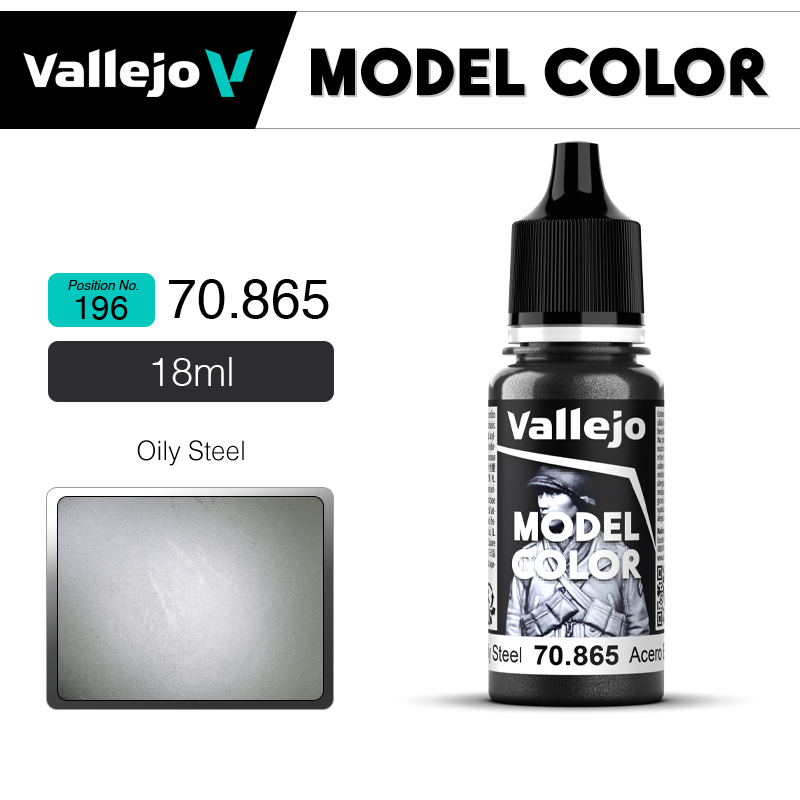 Vallejo Model Color _ Metallic _ [196] 70865 _  Oily Steel
