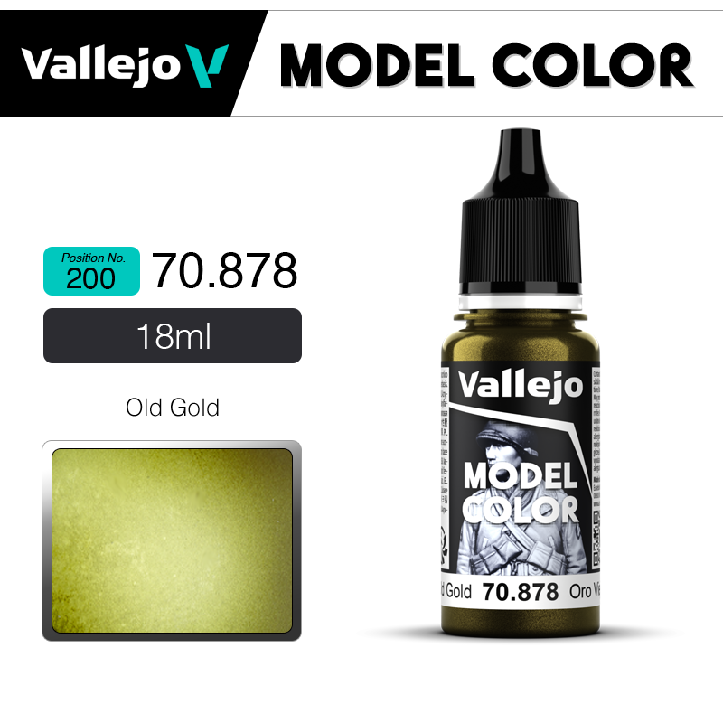 Vallejo Model Color _ Metallic _ [200] 70878 _  Old Gold
